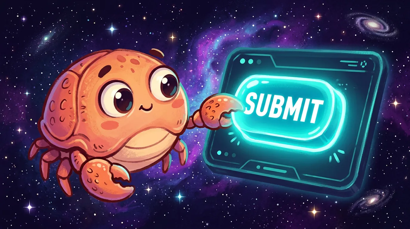 You submit a job